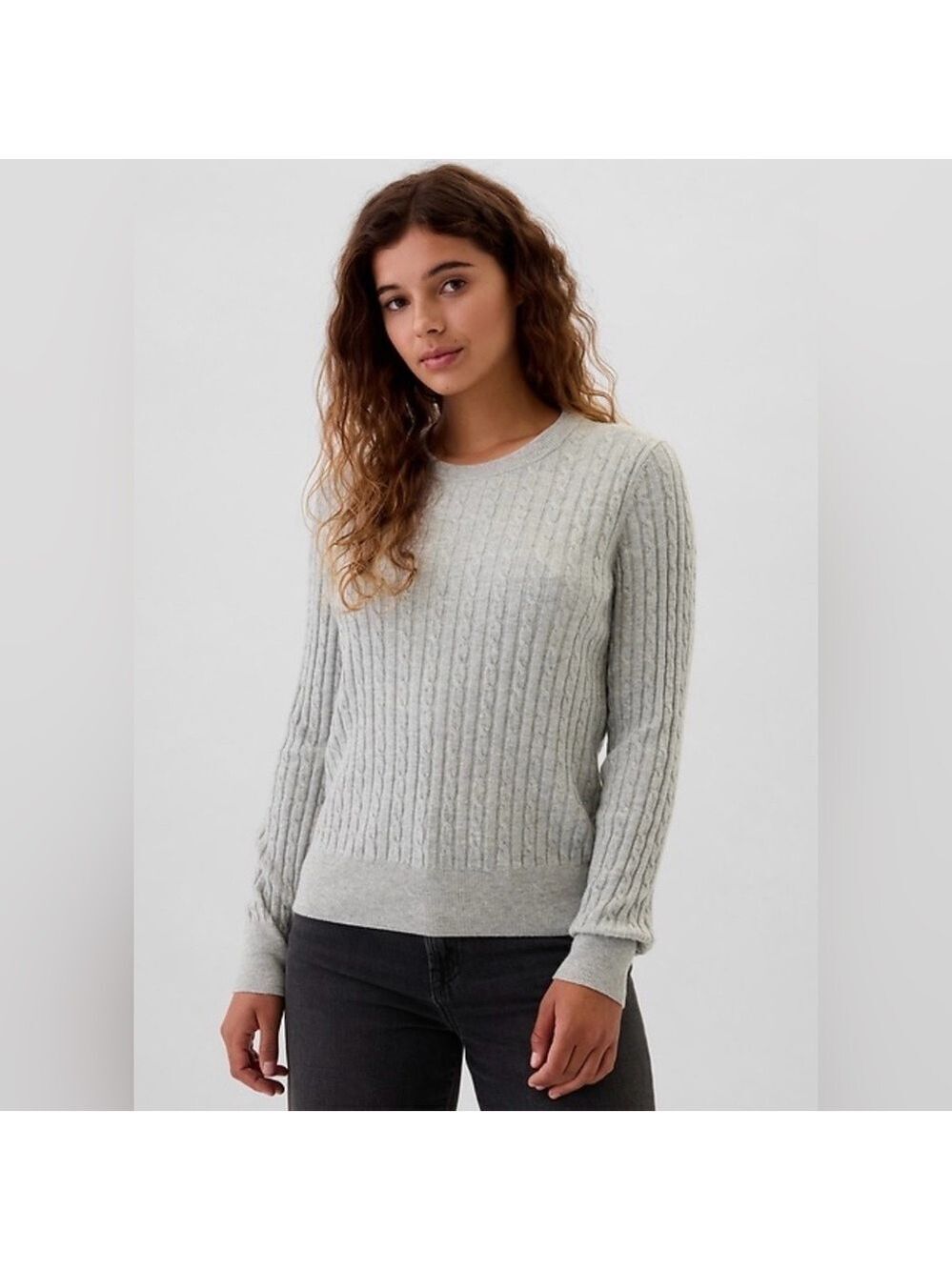 Gap Cable-Knit Crewneck Oversized Cozy Soft Cabincore Sweater XXL NWOT Career